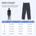 thumbnail image 3 of Yiaed Tropical Butterfly Print Men's Lounge Pants, Loose PJ Bottoms, Long Pajama Pants for Men-X-Large, 3 of 5