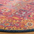 thumbnail image 3 of SAFAVIEH Evoke Westley Bordered Area Rug, Fuchsia/Orange, 6'7" x 6'7" Round, 3 of 8