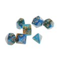 thumbnail image 3 of 7 Uds Dados Poliédricos D4 D6 D8 D10 D12 D20 Para Juegos DnD RPG Azul Naranja Sunnimix 7 dados poliédricos, 3 of 5