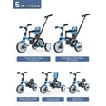 thumbnail image 2 of Bicicleta para niños pequeños de 1 a 3 años con rueda de repuesto, triciclo 5 en 1, 2 of 9