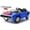 Blue, variant on iYofe 24V 2 Seater Licensed 1970 Dodge Charger R/T Powered Ride on Cars, Kids Electric Toys Car with Remote Control, 4 Wheels Spring Suspension, Black