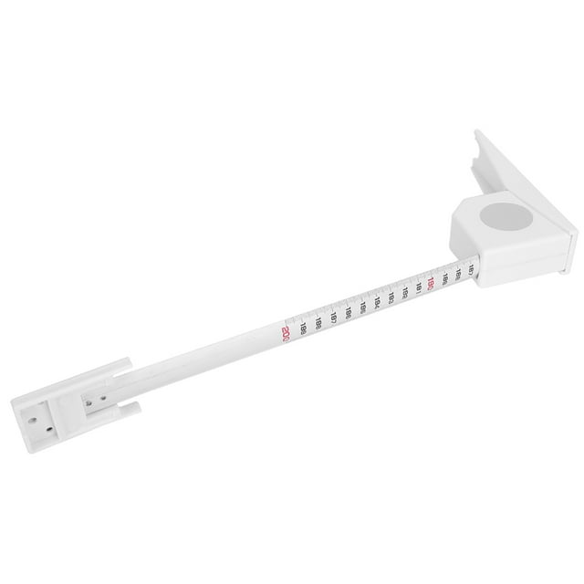 2 Meters Height Stature Meter Retractable Measuring Tape Ruler Metal Measuring Tool for Family, Adults and Children Black Family Height Measuring Tool