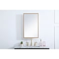thumbnail image 2 of Metal mirror medicine cabinet 17 inch x 28 inch in Brass, 2 of 5