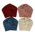 thumbnail image 3 of Bandeau Croisé en Tissu Tricoté Antidérapant à Grand Bord Style Rétro pour Femmes et Filles, 3 of 5