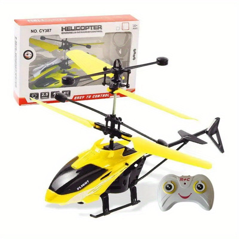 Children s Gift Puzzle Gift Remote Control Intelligent Sensor Combat Helicopter Fall resistant Environmental Protection Material Infrared Sensor Remote Control Helicopter Walmart