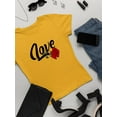 thumbnail image 3 of Love With Rose T-Shirt Women -Image by Shutterstock, Female 4X-Large, 3 of 4