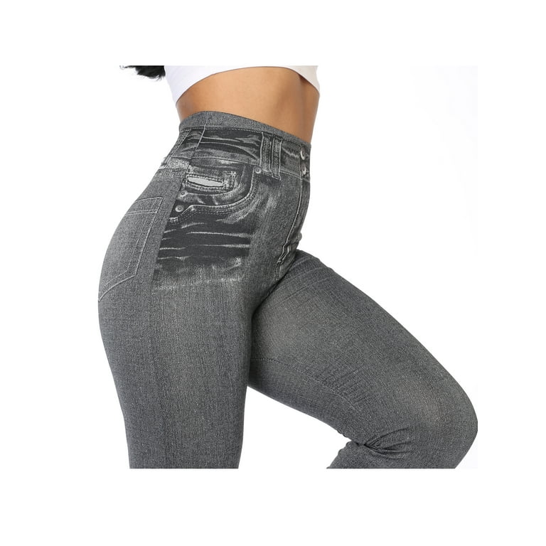 Jean leggings cheap pull on