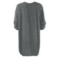 thumbnail image 4 of HGWXX7 Women Winter Sweater Knit Turtleneck Warm Long Sleeve Pocket Mini Sweater Dress Plus Size Stylish Clothing For Women, 4 of 6