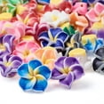thumbnail image 3 of GKNET Polymer Clay Flower Plumeria Beads Mixed Color 12~30mm Spacer Slime Charms-12mm; 200 pieces, 3 of 6