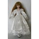 thumbnail image 1 of Muñeca de porcelana de 17 pulgadas de pie con un vestido blanco de falda completa, cabello dorado, ojos verdes con mancha blanca y encaje JOINER 744285788344, 1 of 1