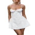 thumbnail image 1 of POINTERTECK Robe de Soirée Sans Manches Tie Up pour Femmes Parfaite pour l'Été, 1 of 8
