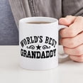 thumbnail image 6 of CafePress - World's Best Grandaddy Mug - 11 oz Ceramic Mug - Novelty Coffee Tea Cup, 6 of 6