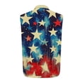 thumbnail image 4 of Dresfit Independence Day Tank Tops for Men Lapel Sleeveless Cowboy Shirts 2026 Summer 4th Of July Tees Stars and Stripes 1776 250 Anniversary Usa Shirt Khaki 3XL, 4 of 4