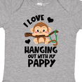thumbnail image 4 of Inktastic Monkey I Love Hanging out with My Pappy Boys or Girls Baby Bodysuit, 4 of 5