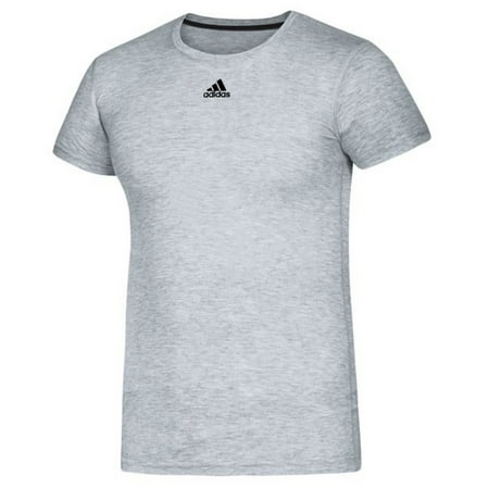 Adidas Men's Creator SS Athletic Tee T-Shirt Moisture Wick Drop Tail (Gray, 3XL)