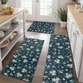 thumbnail image 2 of Pioneer Flower Floral Print Pattern Kitchen Rugs Sets Of 3,Kitchen Runner Rugs Non Skid Washable,Decorative Kitchen Floor Mats for Kitchen,Sink,Laundry,17"x30"+ 17"x47" + 17"x59", 2 of 6