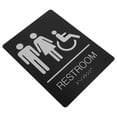 thumbnail image 3 of Miangastore Gender Neutral Toilet Sign Disabled Wheelchair Simple Sign Restroom Sign For Door, 3 of 8