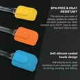 thumbnail image 5 of 3pcs Kitchen Cooking Flexible Silicone Spatula Set Heat Resistant Turner Scraper Baking Utensils Yellow Orange Blue, 5 of 7