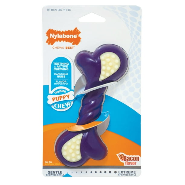 Nylabone Just for Puppies Double Action Bone Puppy Dog Teething Chew