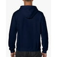 thumbnail image 2 of Gildan Mens Heavy BlendÂ&nbsp;Full Zip Hooded Sweatshirt, 2XL, Navy, 2 of 2