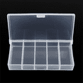 thumbnail image 6 of 5 Grids Plastic Organizer Box Clear Fishing Tackle Storage Box Jewelry Dividers Container Case, 6 of 8