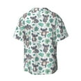 thumbnail image 7 of Picia Bears and Tropical Leaves Men's Linen Shirts Short Sleeve Cuban Beach Shirts Casual Shirts Button Down Shirt for Men Beach Summer Wedding Shirt-X-Large, 7 of 7