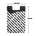 thumbnail image 6 of YFYANG Universal Adhesive Cell Phone Card Holder, Black and White Line Texture Leather Cell Phone Wallet Sticker, 6 of 6