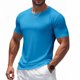 thumbnail image 3 of pstuiky Mangas cortas para hombre, Blusa informal de manga corta con cuello en V y color liso para hombre camisetas de hombre xxl, 3 of 8