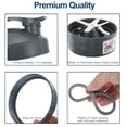 thumbnail image 5 of 7 Pieces Blender Cups & Blade Compatible with NutriBullet 600w/900w Blender, 32oz Huge Cup with 1 Flip-Top To-Go Lid and 1 Lid Ring & Premium Extractor Blade, 5 of 6