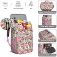 thumbnail image 2 of Blossom Pattern Floral Print Insulated Cooler Backpack - 20L Leakproof & Easy to Clean, Great for Camping, 2 of 6