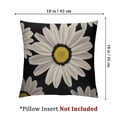thumbnail image 4 of Feiri Throw Pillow Cover White Daisies Decorative Pillow Cases Home Decor Square 18x18 Inches Pillowcases 12x12in, 4 of 7