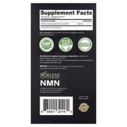 Ageless Foundation Laboratories NMN, 500 mg, 90 Veg Capsules
