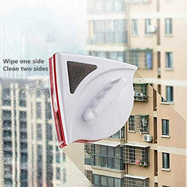 Limpiaparabrisas de vidrio magnético de doble cara Limpiador de ventanas Cepillo de herramienta de limpieza de vidrio magnético para espesor de ventana de doble acristalamiento