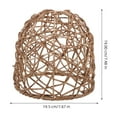 thumbnail image 2 of AURARMLET Rattan Pendant Light Shade Rattan Lamp Shade Yellow 1 Piece For Homeowners Country Style Decoration, 2 of 8