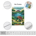 thumbnail image 2 of Unique Galápagos Classic Poster Retro Ecuador Cityscape with Exotic Animals & Islands Canvas Poster, 2 of 8