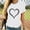 1# White my orders placed, variant on Dyegold Heart Shirts For Women Summer Casual Cute Funny Graphic Tees Short Sleeve Crew Neck Loose Tops Basic Blouses Tunics