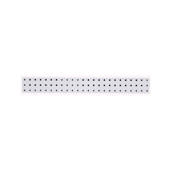 Triton Products LocBoard LBS-1W Steel Square Hole Pegboard Strip, 36" x 4.5", White