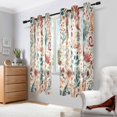 thumbnail image 2 of Yayeee Window Curtains Set of 2 for Living Room Light Filtering 63"x42", Watercolor Leaves, 2 of 7