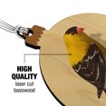 thumbnail image 3 of Goldfinch Bird on Tree Limb Wood Christmas Tree Holiday Ornament, 3 of 6