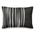 thumbnail image 2 of Creative Products Black Thin Stripes 14x20 Indoor / Outdoor Pillow, 2 of 3