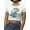 White, variant on Cajun Country Club Alligator Tee Crop Tee Women's