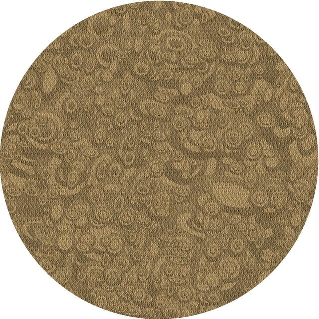 Ahgly Tapis d'Intérieur Lavable en Machine Carré Marron Selle, 3 Pieds Carré