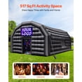 thumbnail image 2 of VEVOR Inflatable Nightclub, 26.2 x 19.7 x 13.1 ft Inflatable Party Tent with 1100W Blower & Sandbag, Ventilated Blow up Night Club with 2 Windows, Air Cube House for Event Birthday Wedding Party, 2 of 9