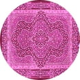 thumbnail image 1 of Ahgly Company Indoor Round Medallion Pink Traditional Area Rugs, 6' Round, 1 of 4