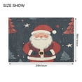 thumbnail image 4 of Yayeee Bath Rug for Bathroom Floor Non Slip Rectangle Fluffy Soft Absorbent Mat, 16"x24", Blue Christmas Santa, 4 of 7
