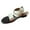 Beige, variant on Xunlbb Comfort Sandals, Women's Flat Casual Head One-line Buckle Beach Sandals