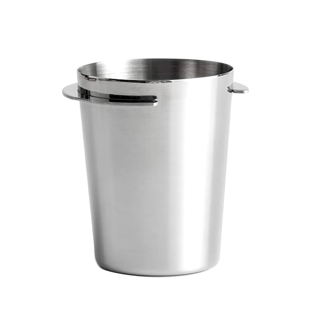 Stainless Steel Powder Receiving Cup Powder Feeder Coffee Dosing Cup Powder Feeder Coffee Machine Powder Cup