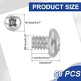 thumbnail image 2 of Uxcell Vis de Machine à Tête de Poêle, Vis Rondes en Acier Inoxydable 304 pour Armoire 50 1/4-20 x 5/16 Pouces, 2 of 7