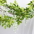 thumbnail image 4 of 5 Pcs Wisteria Garland Artificial Flower Arch Floral Garland Decor Fake Hanging Flowers for Wedding Arch, 4 of 5