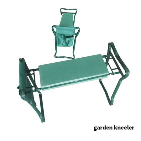 

Garden Kneeler and Seat 150KG Resting Kneeling Chair Portable Yard Fishing Hiking Seed Bench Kneel Pad Stool with Pockets